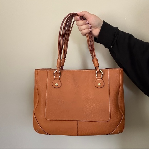 Kate Spade Foster Crossing Medium Satchel with Multi-strap Handles in Cognac - Picture 2 of 15